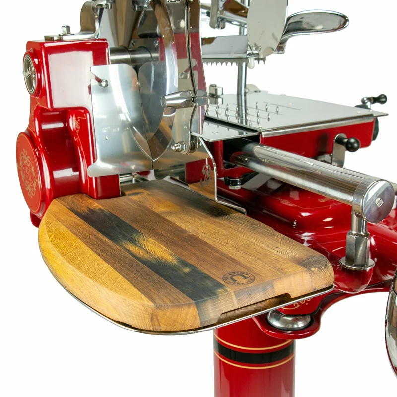 Berkel Volano B114 Rot manuelle Aufschnittmaschine mit passgenauen Einlegebrett
