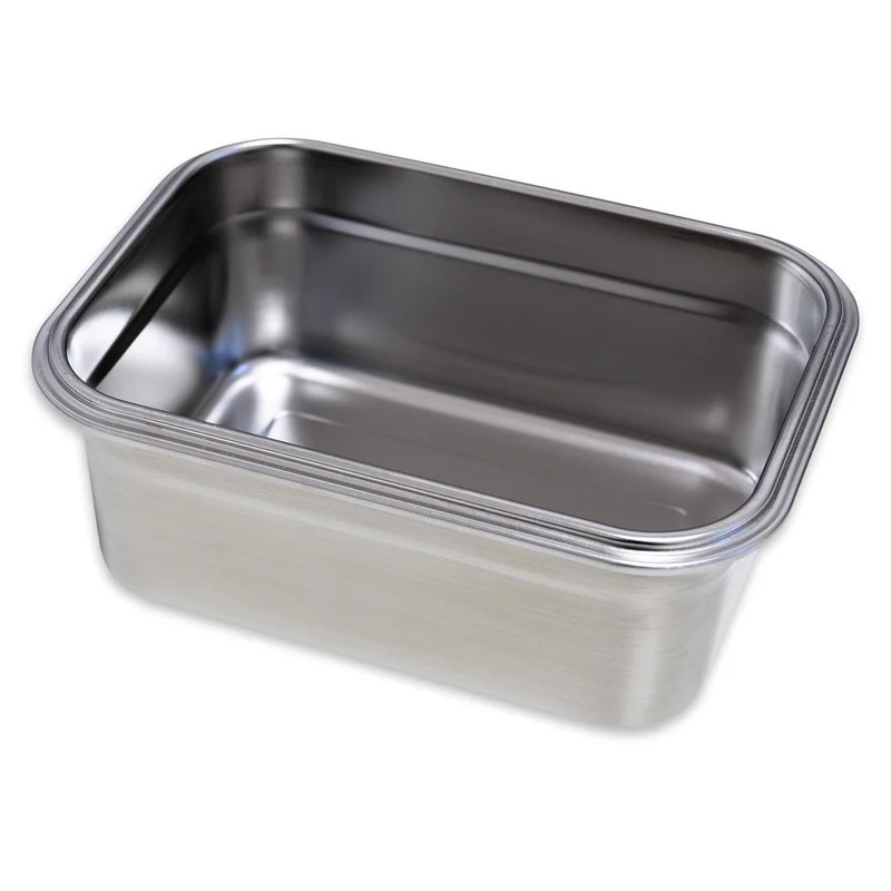 Brotzeit WOODY Lunchbox aus Edelstahl mit Bambusdeckel