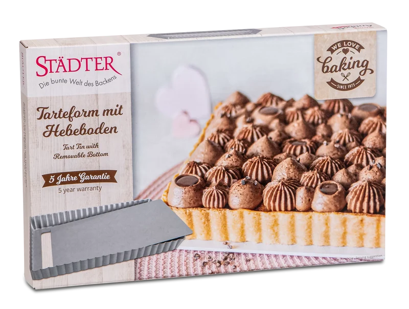 Tarteform Reckteck mit Hebeboden