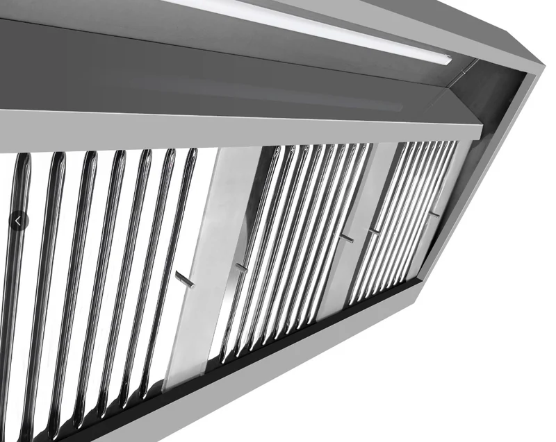 Wandhauben - 1600x900x450 mm - inkl. Motor, Regler, Filter und LED