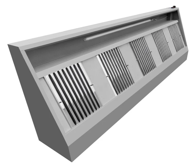 Wandhauben - 3000x900x450 mm - inkl. Motor, Regler, Filter und LED