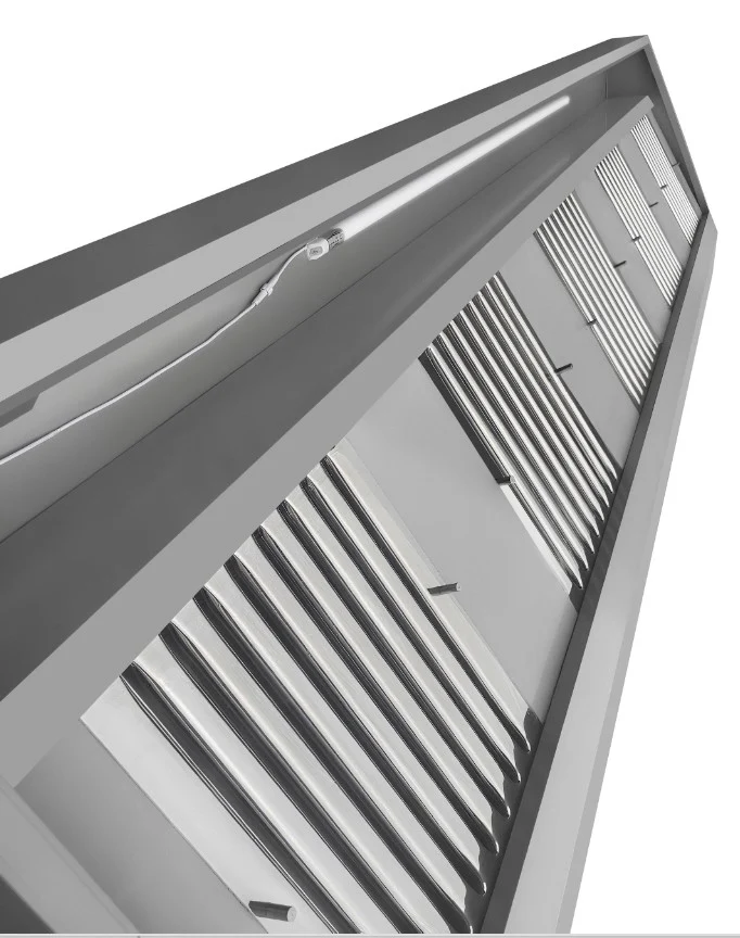 Wandhauben - 3000x900x450 mm - inkl. Motor, Regler, Filter und LED