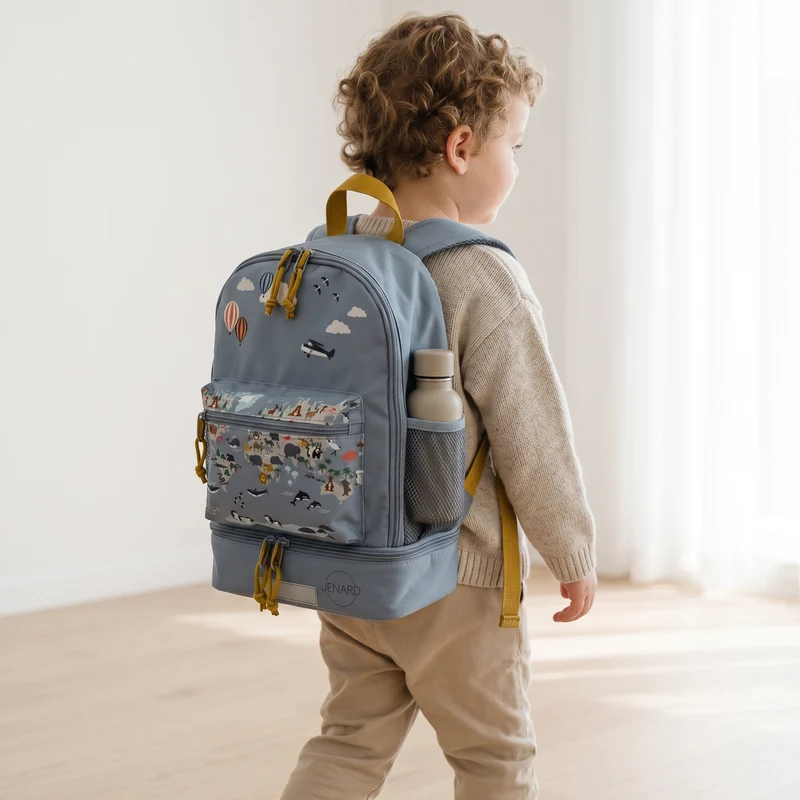 Lunchbox Komplettset mit Rucksack, Brotdose & Trinkflasche