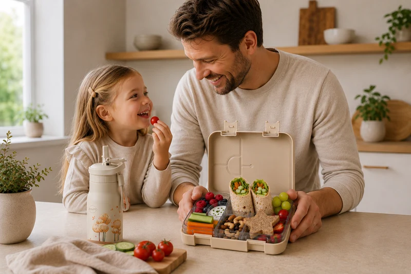 Kinder Brotdose Waldtiere Creme – Bento Box | JENARD®