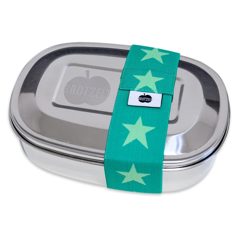 Brotzeit MAGIC Lunchboxen Brotdose Jausenbox mit herausnehmbarer Unterteilung aus Edelstahl