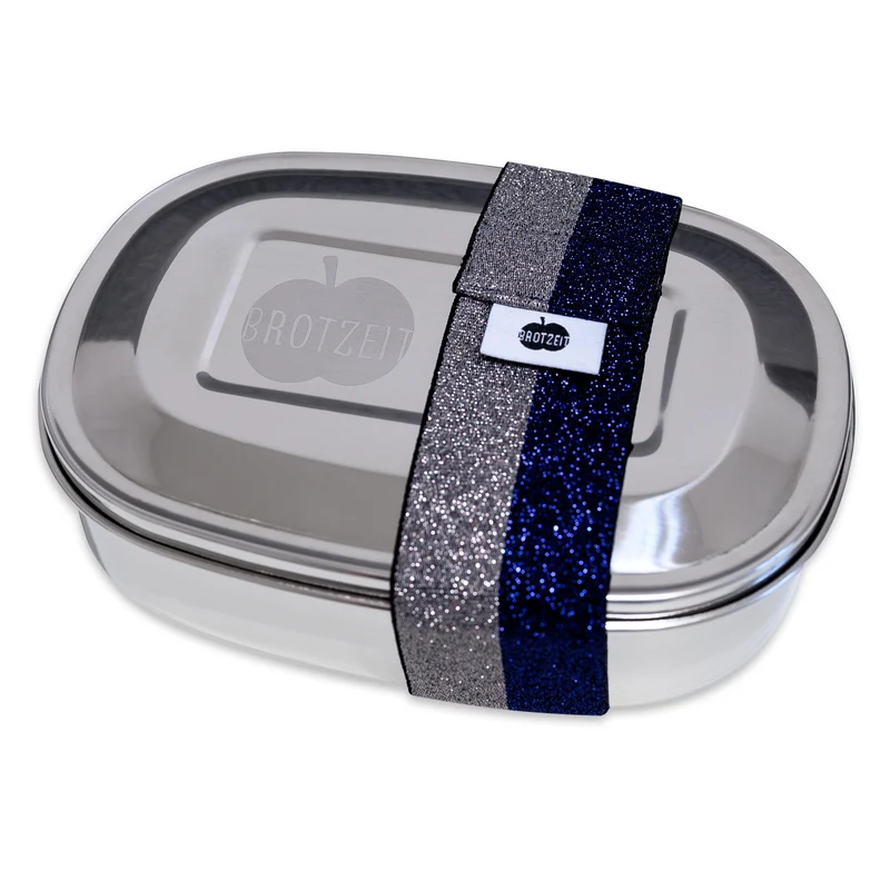 Brotzeit MAGIC Lunchboxen Brotdose Jausenbox mit herausnehmbarer Unterteilung aus Edelstahl