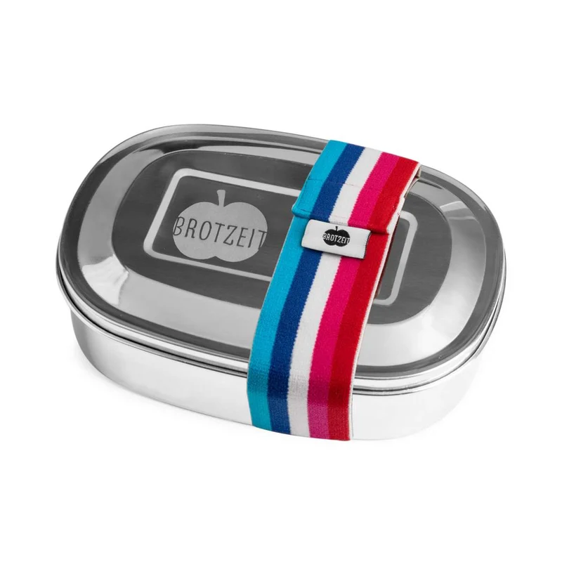 Brotzeit MAGIC Lunchboxen Brotdose Jausenbox mit herausnehmbarer Unterteilung aus Edelstahl