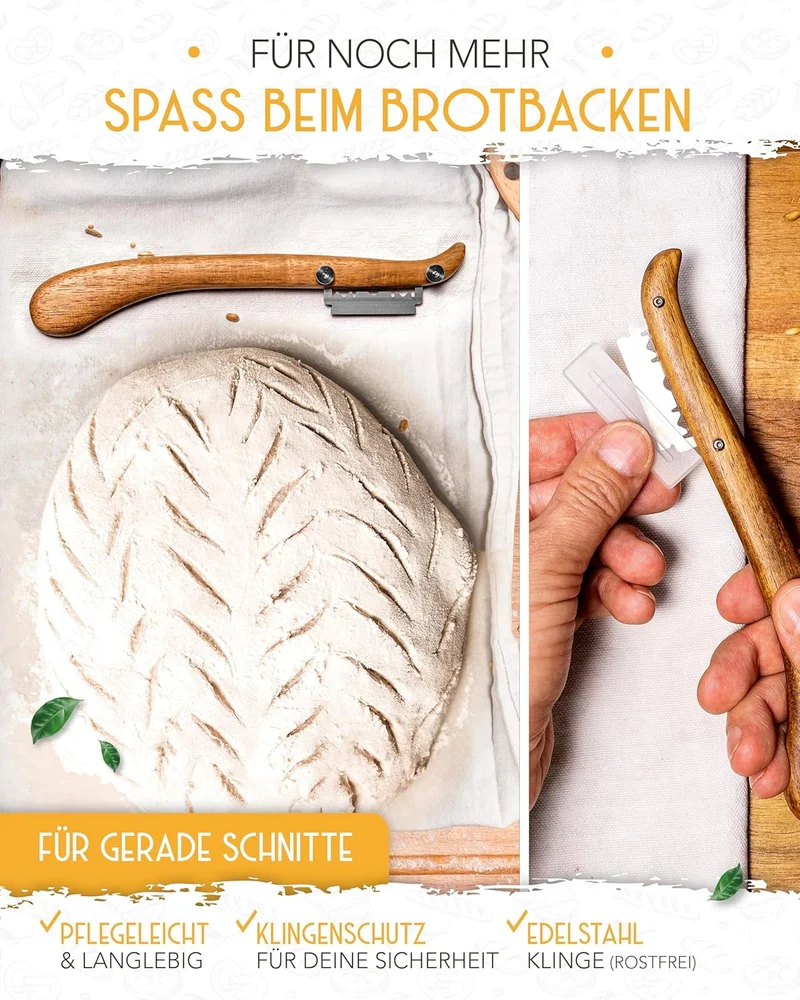 Dänischer Schneebesen & Bäckermesser 2er Set