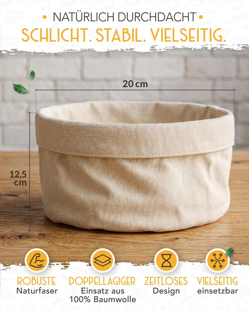 Brotkorb aus 100% Baumwolle