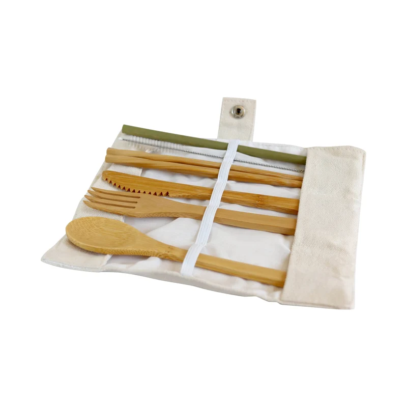 Bambus Picknick und Reise Besteck-Set