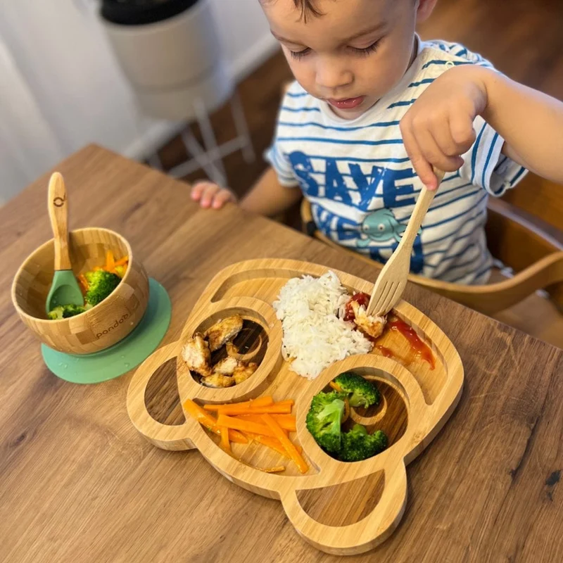 Kindergeschirr Set aus Bambus
