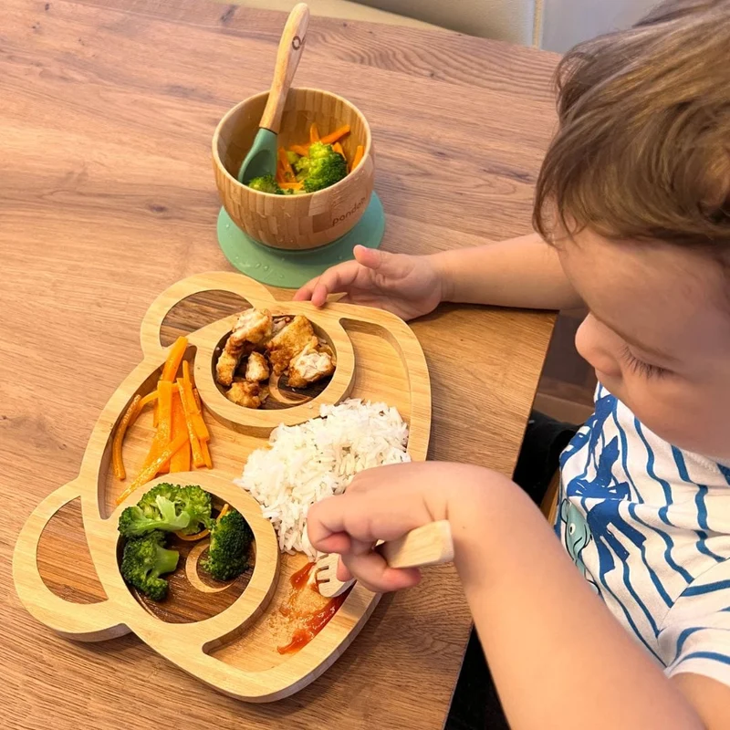 Kindergeschirr Set aus Bambus