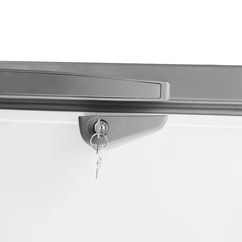 Tiefkühltruhe Edelstahl Deckel 402 L - 1275x740x825 mm - 0,24 kW