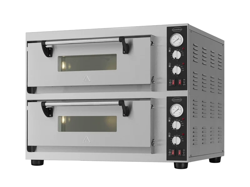 Elektro Pizzaofen Doppelt 2x4 - 810x880x720 mm - 8.4 kW