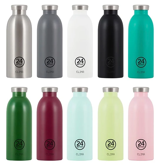 24bottles clima bottle Thermosflasche unifarben aus Edelstahl Trinkflasche 0,5l BPA frei