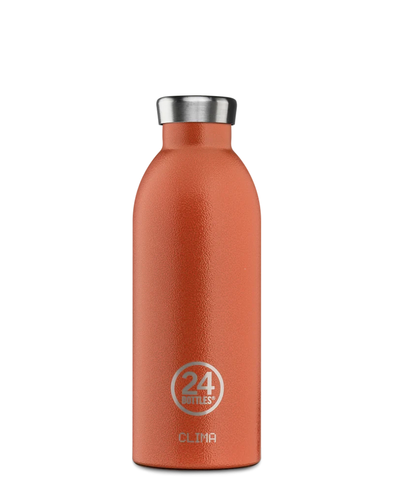 24bottles clima bottle Thermosflasche unifarben aus Edelstahl Trinkflasche 0,5l BPA frei