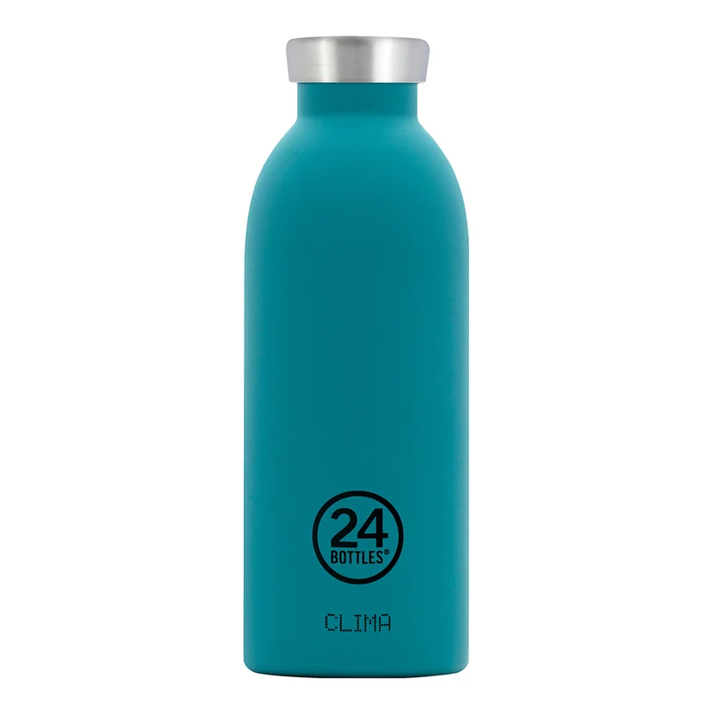 24bottles clima bottle Thermosflasche unifarben aus Edelstahl Trinkflasche 0,5l BPA frei