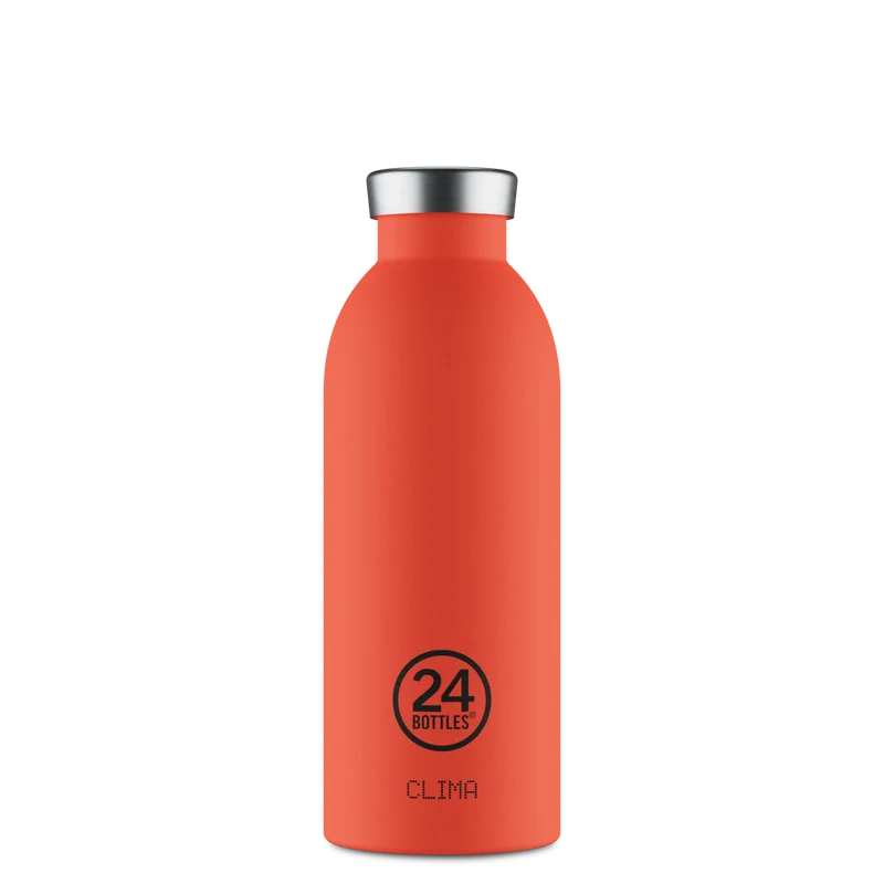 24bottles clima bottle Thermosflasche unifarben aus Edelstahl Trinkflasche 0,5l BPA frei