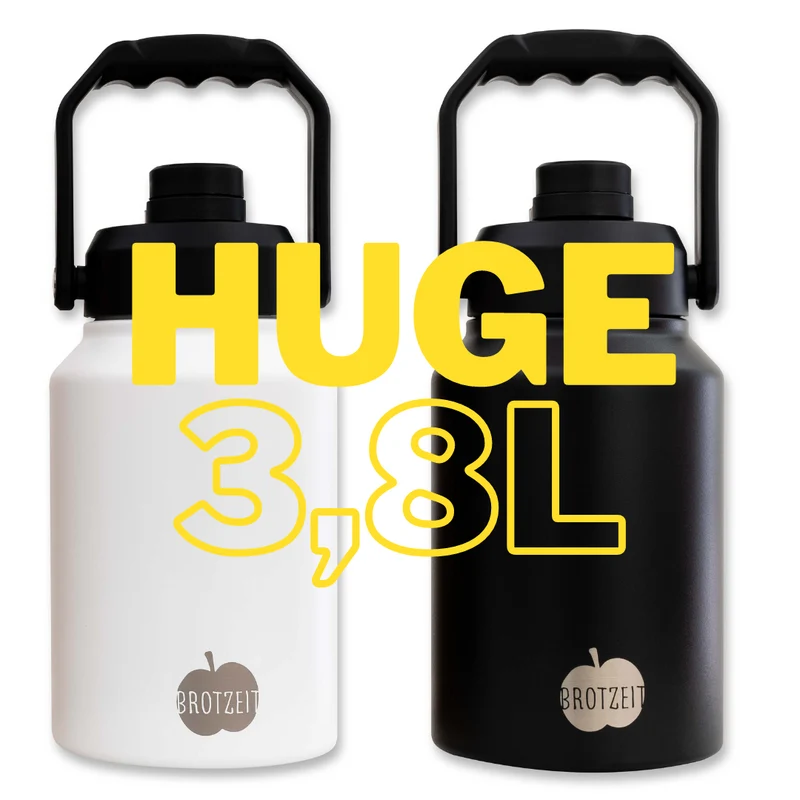 Brotzeit DOUBLE MAGNUM 3,8l Thermosflasche Thermosbehälter aus Edelstahl