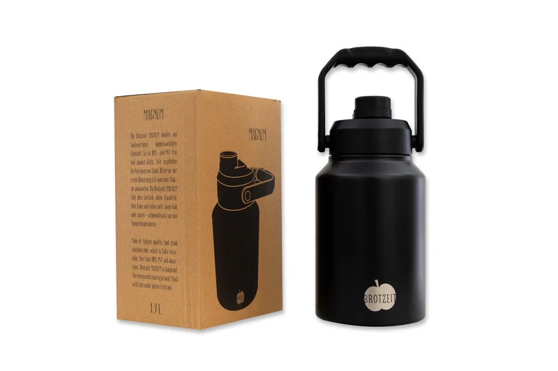 Brotzeit MAGNUM 1,9l Thermosflasche Thermosbehälter aus Edelstahl
