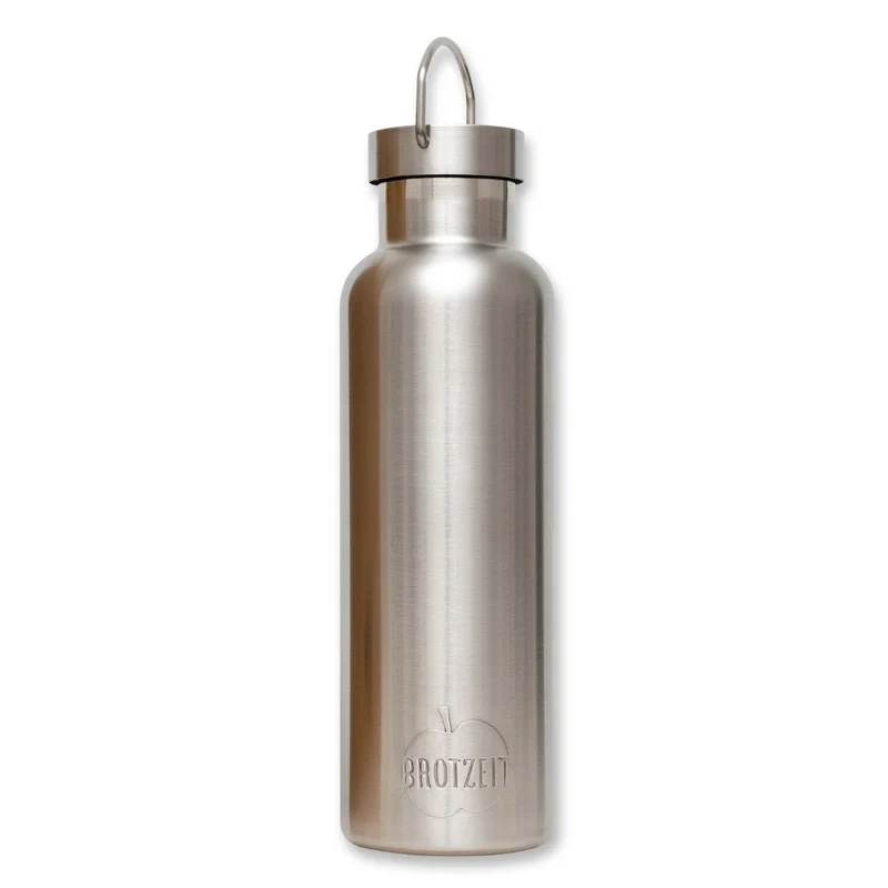 Brotzeit Thermosflasche embossed aus Edelstahl Trinkflasche 750ml