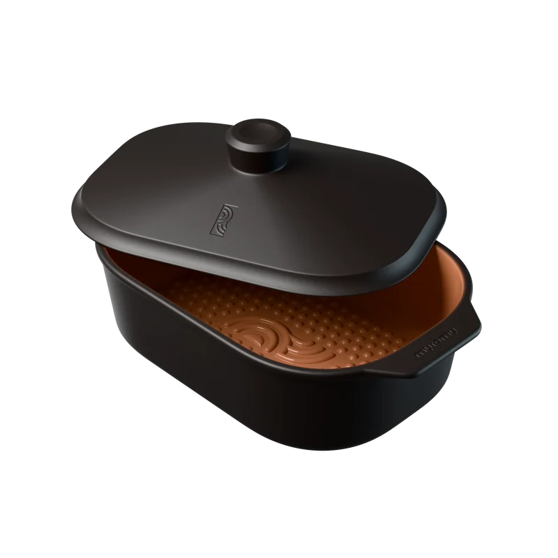 myromy Brot-Frische-Topf Keramik-Brottopf Coffee Edition · 6 L