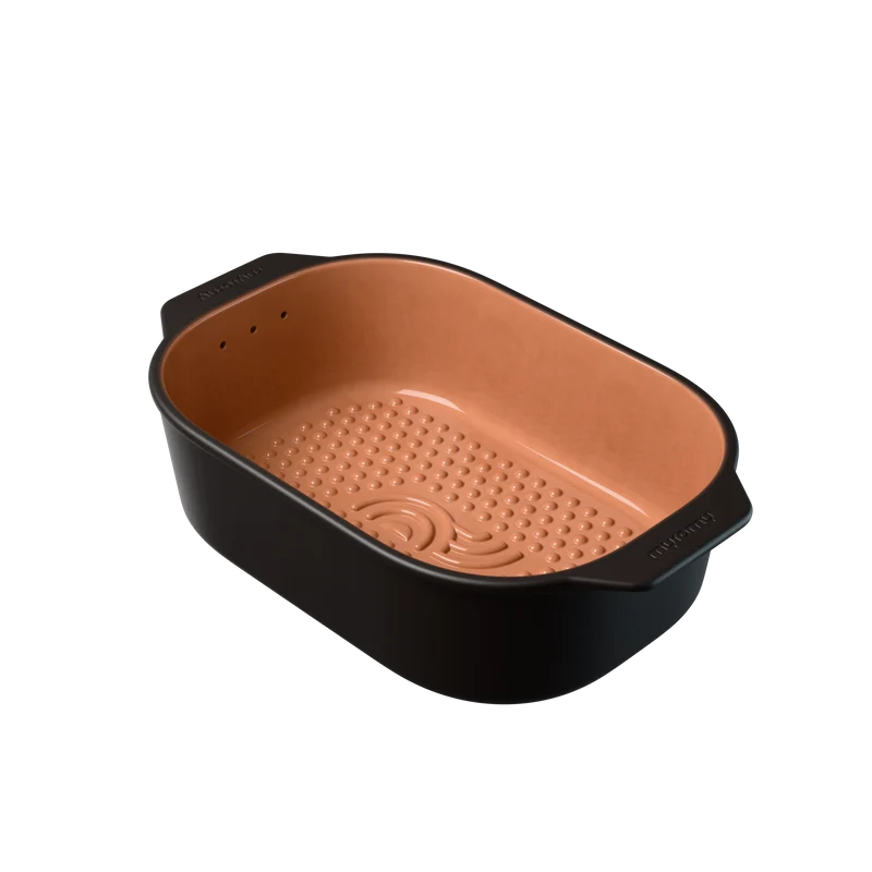 myromy Brot-Frische-Topf Keramik-Brottopf Coffee Edition · 6 L