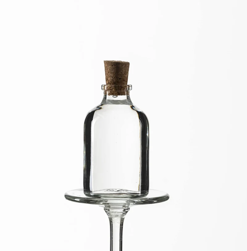 casavetro 36 Glasflaschen 50ml mit Korken – Kleine Flaschen zum Befüllen klar & leer – Likörflaschen Glasfläschchen Mini 50 ml für Deko Gastgeschenke DIY Hochzeit