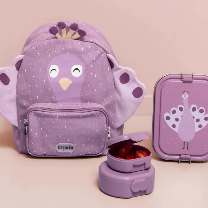 Trixie Brotdose Kinder personalisiert Pfau