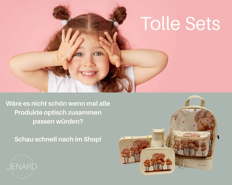 Kinder Brotdose Waldtiere Creme – Bento Box | JENARD®