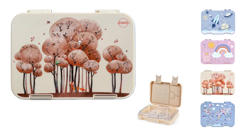 Kinder Brotdose Waldtiere Creme – Bento Box | JENARD®