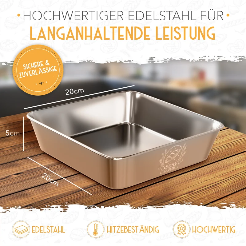 Lavasteine samt Edelstahl Dampfschüssel zum Brot backen