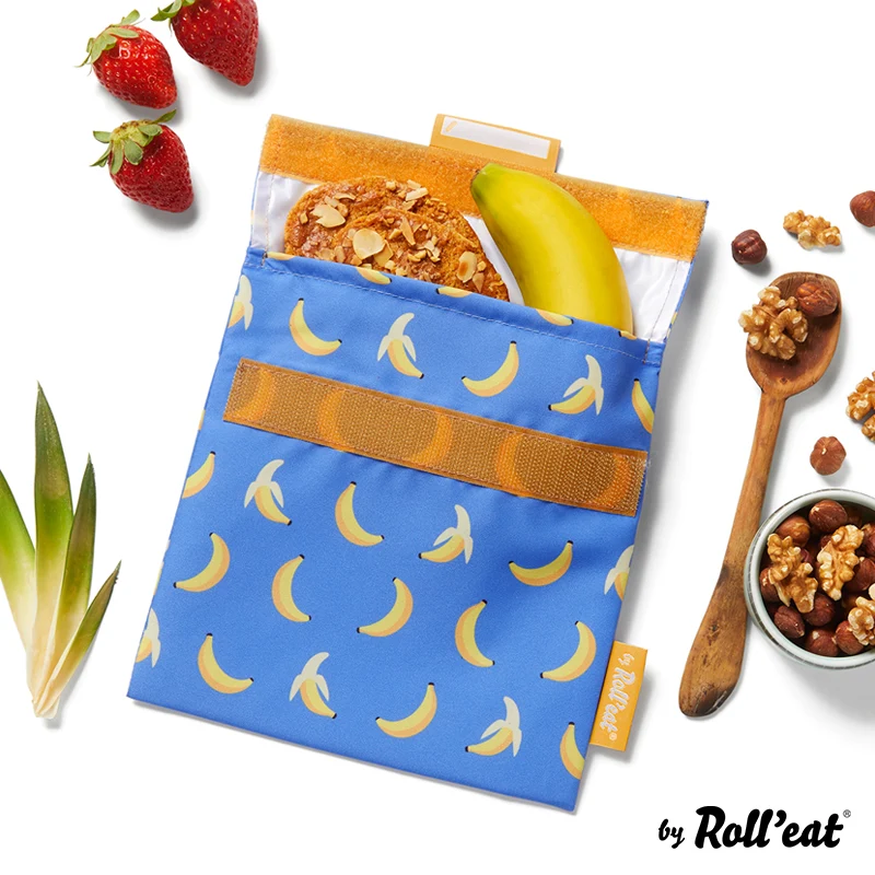Roll'eat Snack'n'go FRUITS Lunchbag waschbarer Snackbag Brotbeutel