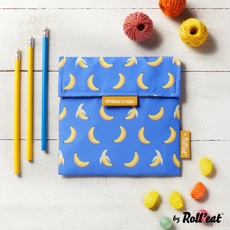 Roll'eat Snack'n'go FRUITS Lunchbag waschbarer Snackbag Brotbeutel