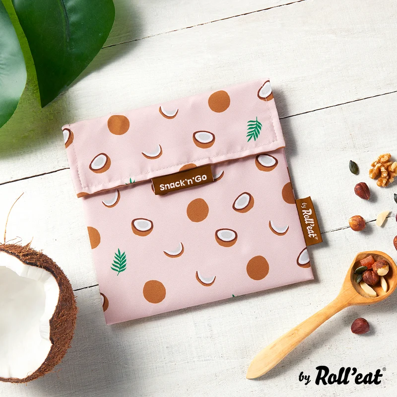 Roll'eat Snack'n'go FRUITS Lunchbag waschbarer Snackbag Brotbeutel