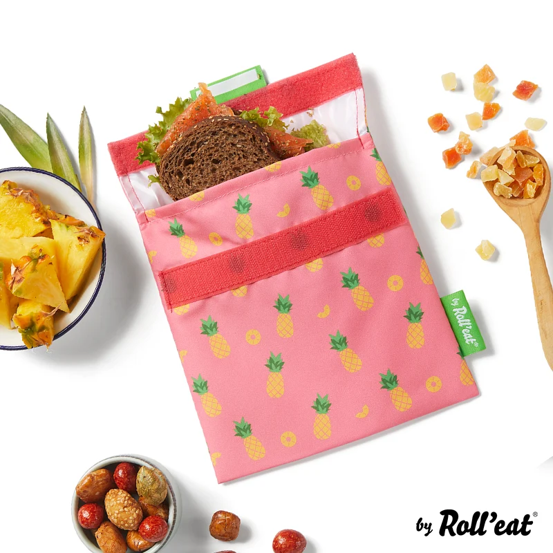 Roll'eat Snack'n'go FRUITS Lunchbag waschbarer Snackbag Brotbeutel