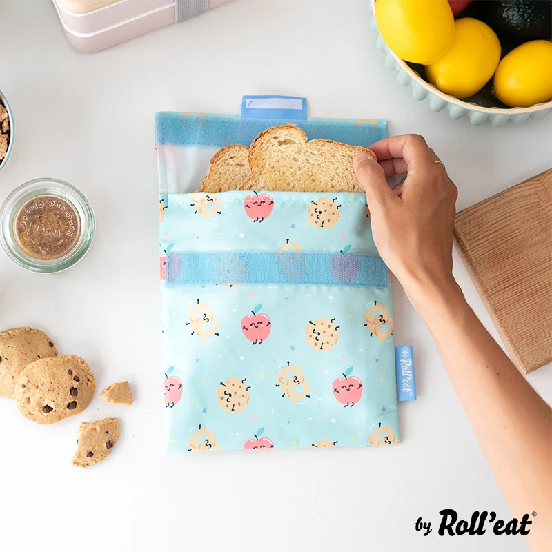 Roll'eat Snack'n'go Mr. WONDERFUL Lunchbag waschbarer Snackbag Brotbeutel