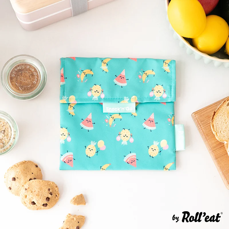 Roll'eat Snack'n'go Mr. WONDERFUL Lunchbag waschbarer Snackbag Brotbeutel