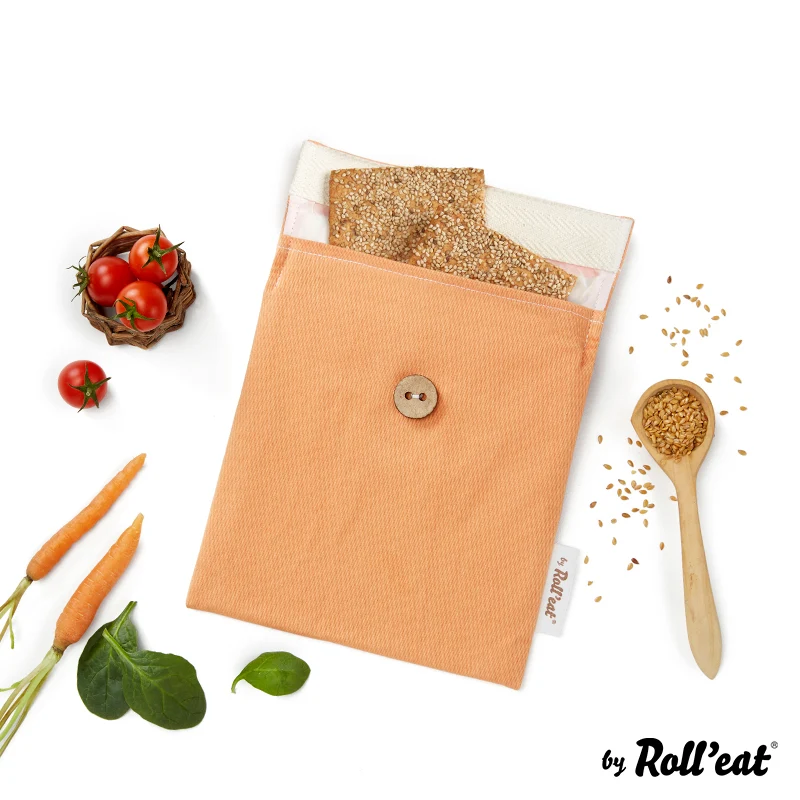 Roll'eat Snack'n'go BIO Lunchbag waschbarer Snackbag Brotbeutel
