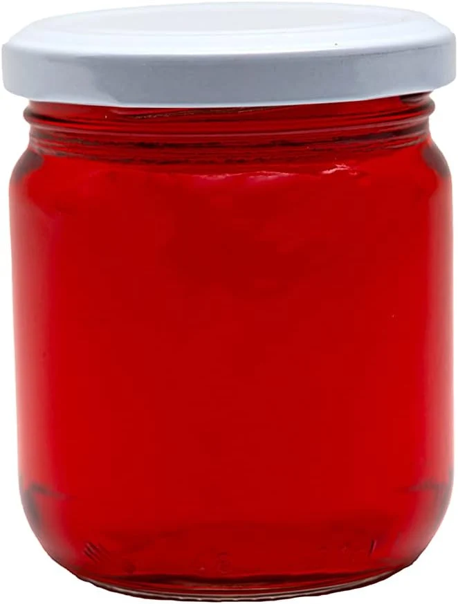 casavetro 210 ml Vorratsgläser mit to Verschluss Deckelfarbe Weiss Rundgläser Einmachgläser Marmeladengläser Honig, Gläser(24 x 210 ml)