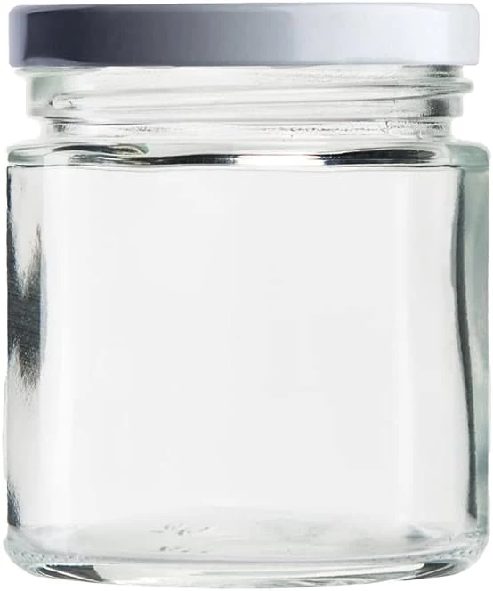 casavetro 210 ml Vorratsgläser mit to Verschluss Deckelfarbe Weiss Rundgläser Einmachgläser Marmeladengläser Honig, Gläser(24 x 210 ml)