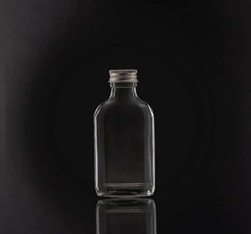 slkfactory 20 leere Glasflaschen 200ml Tasche mit Schraubverschluss zum selbst Abfüllen 0,2 Liter
