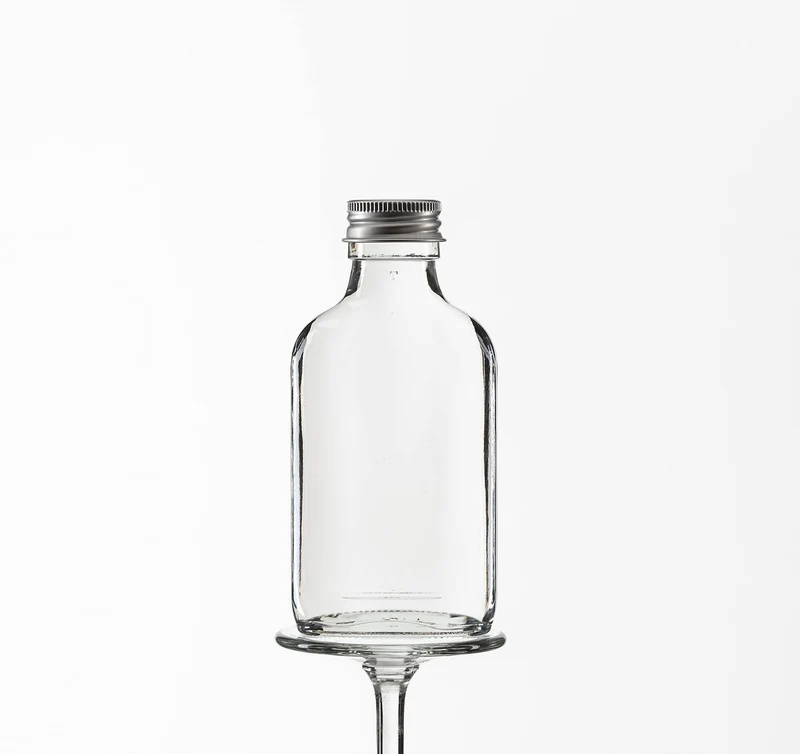slkfactory 20 leere Glasflaschen 200ml Tasche mit Schraubverschluss zum selbst Abfüllen 0,2 Liter