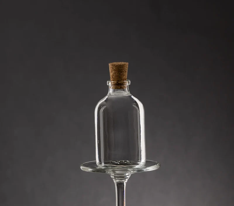 casavetro 24 Glasflaschen 50ml mit Korken – Kleine Flaschen zum Befüllen klar & leer – Likörflaschen Glasfläschchen Mini 50 ml für Deko Gastgeschenke DIY Hochzeit