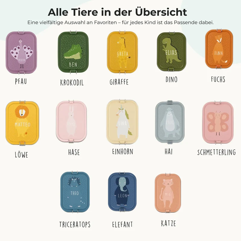 Trixie Brotdose Kinder personalisiert Dino
