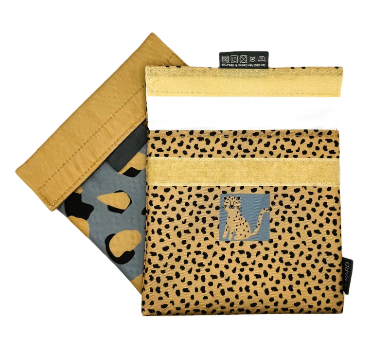 JENARD® Snack-Taschen/Brot-Taschen Set (2er-Pack) I Leo-Design | BPA-frei