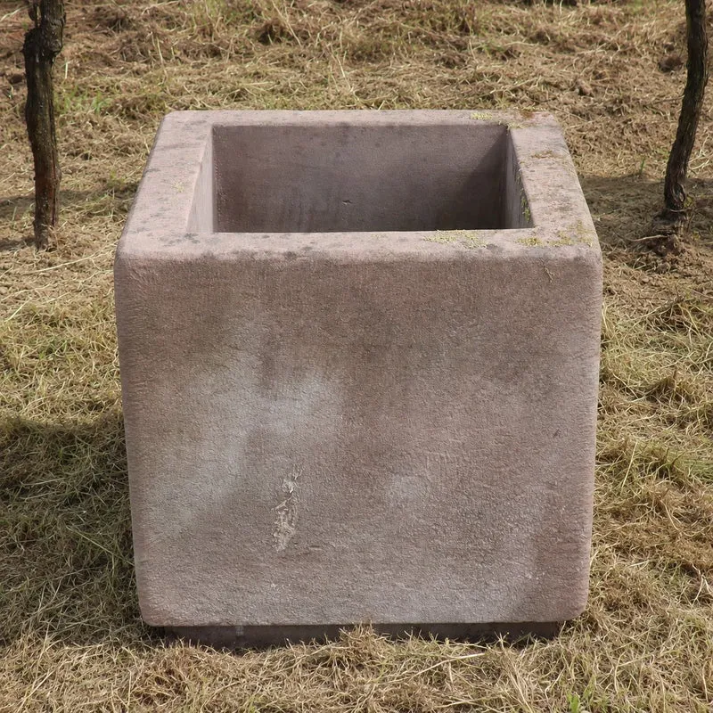 2er Set Natursteintröge 60 x 60 x 56