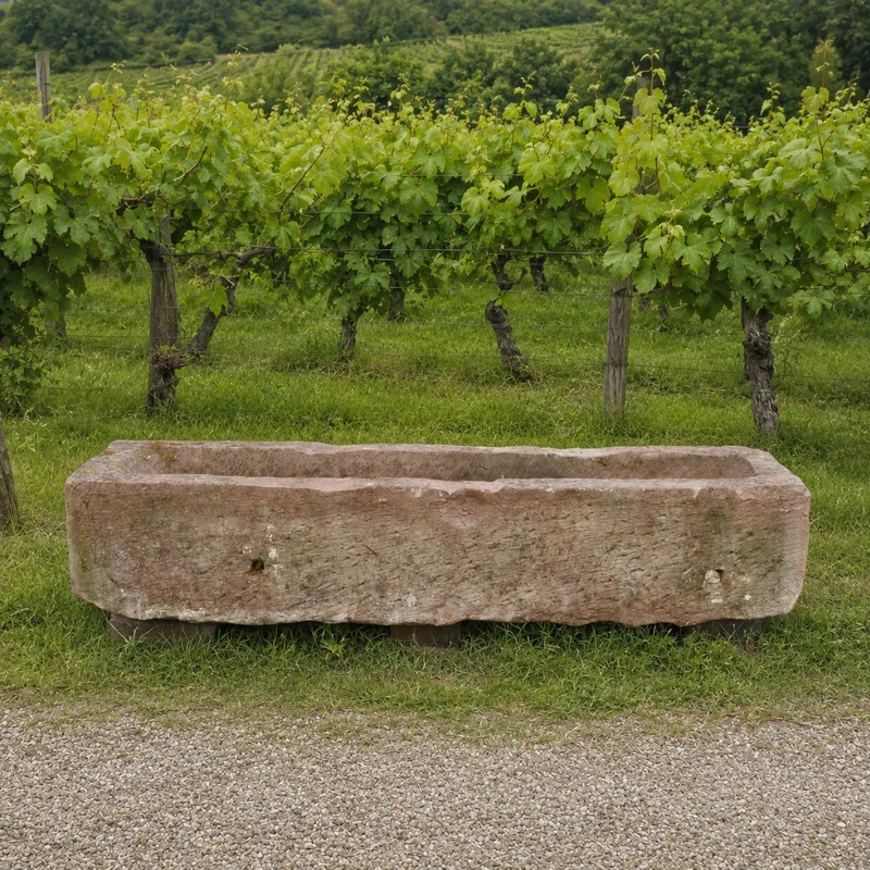 nostalgischer Bauerntrog aus Sandstein 147 x 39 x 30