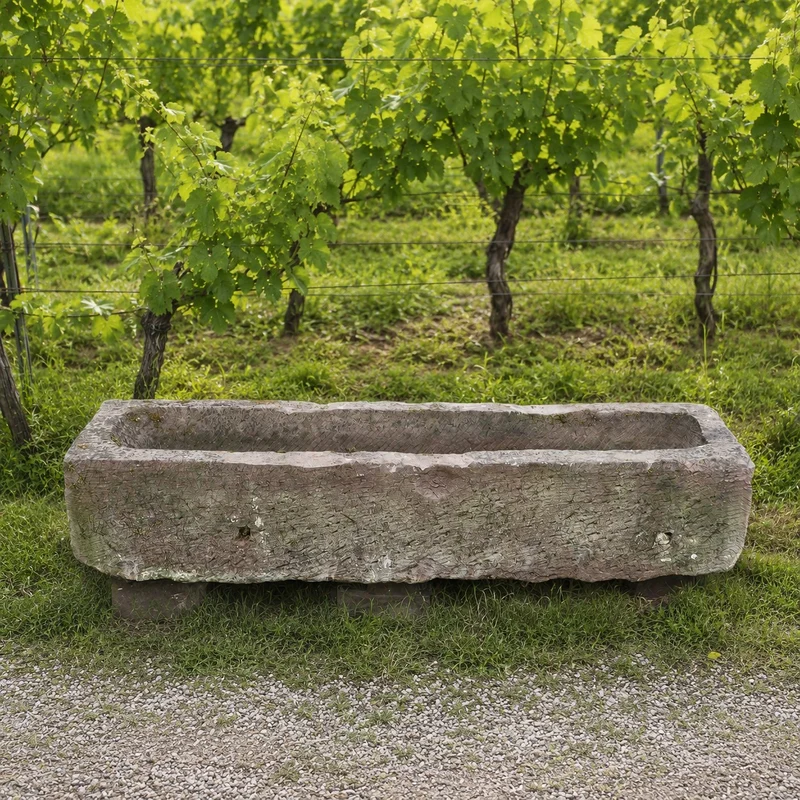 nostalgischer Bauerntrog aus Sandstein 147 x 39 x 30