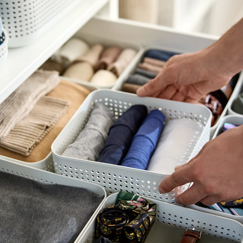 Kleiderschrank Organizer 2er Set Korb L | WOP